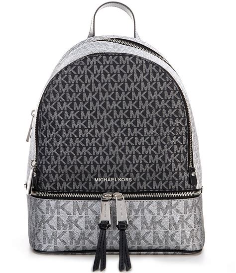 michael kors rhea medium backpack purse|signature rhea zip medium backpack.